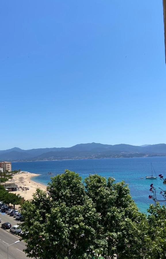 Ajaccio Magnifique T2 37M2 Centre Ville Vue Mer Au Bord De La Plage Neuf 4 Couchages Balcon Parking Prive Ferme Clim Wifi Екстер'єр фото